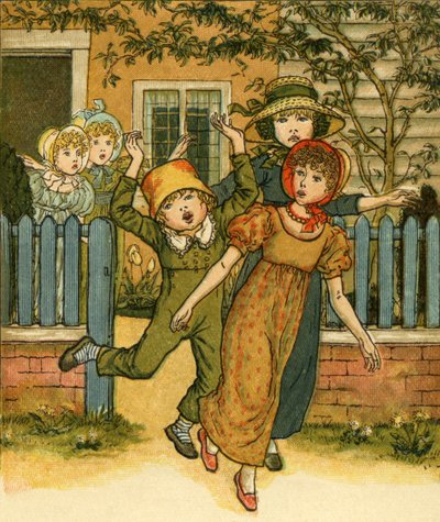 Niñas y niños vienen de Kate Greenaway
