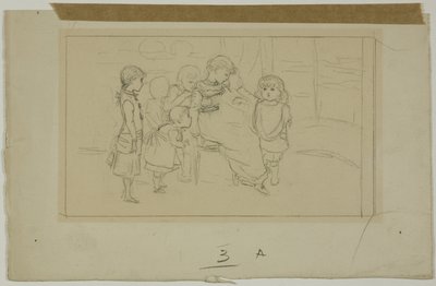 Grupo de niños de Kate Greenaway