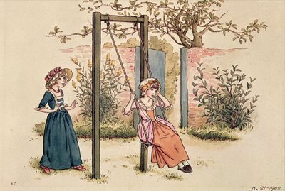 Ilustración para el Día de San Valentín, 1914 de Kate Greenaway