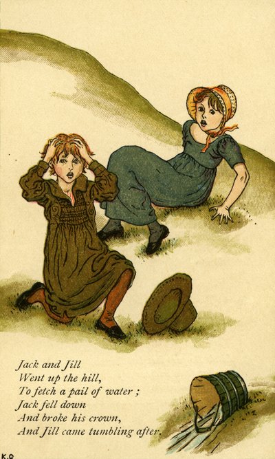 Jack y Jill ilustrado de Kate Greenaway