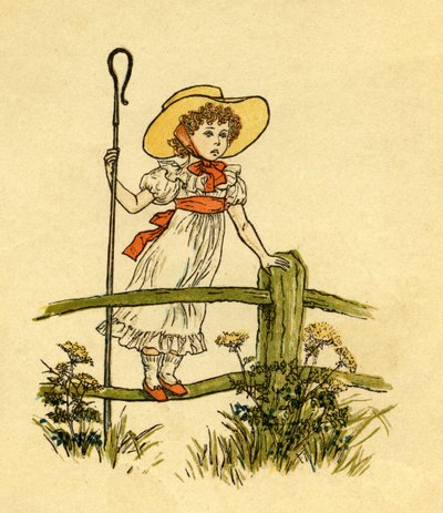 Little Bo-peep ha perdido sus ovejas de Kate Greenaway