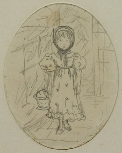 Niña en un Jardín de Kate Greenaway