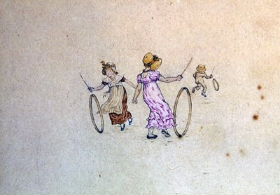 Ilustración de marzo para el almanaque de 1889 de Kate Greenaway