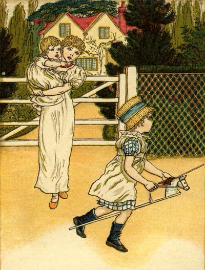 Ilustración de Ride a cock-horse de Kate Greenaway