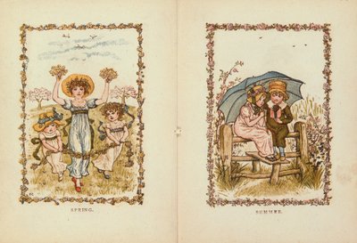 Primavera y verano, siglo XIX de Kate Greenaway