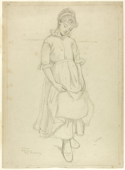 Niña de pie de Kate Greenaway