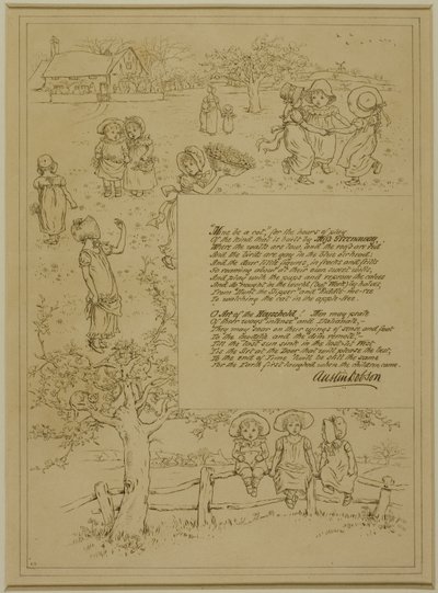 Estudio para Belleza en casa de Kate Greenaway