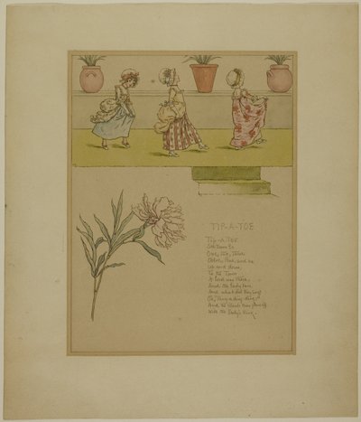 Estudio para Tip a Toe, de Marigold Garden de Kate Greenaway