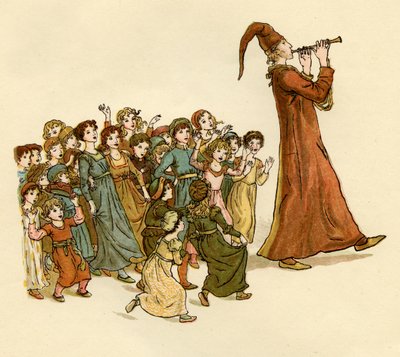 El flautista de Hamelín de Kate Greenaway