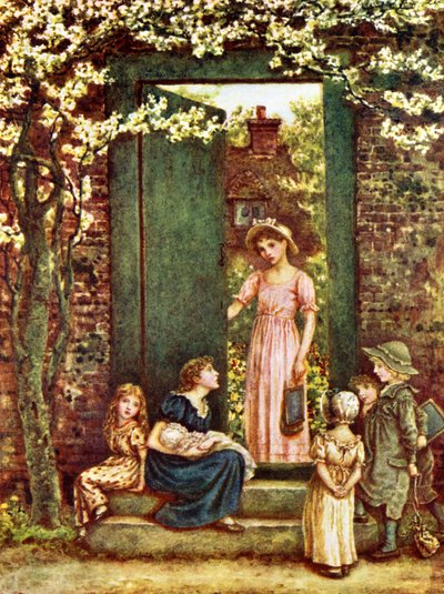 La puerta abierta por Kate Greenaway de Kate Greenaway