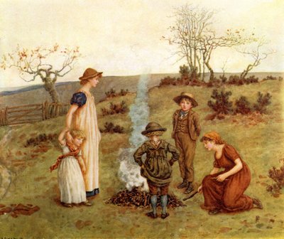El fuego de palo por Kate Greenaway de Kate Greenaway