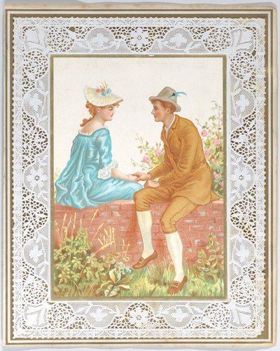 Tarjeta de San Valentín de Kate Greenaway