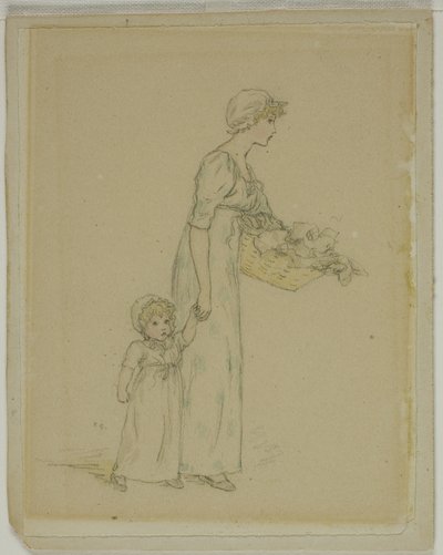Mujer con niño de Kate Greenaway