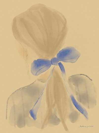 La niña con la cinta azul en el pelo de Katharina Puritscher