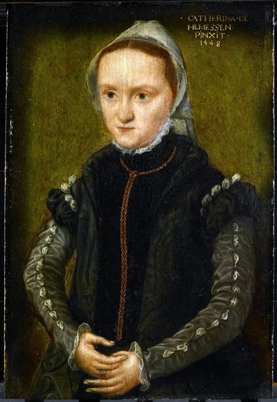Retrato de una mujer, probablemente un autorretrato de Katharina van Hemessen