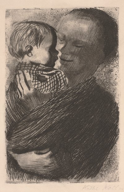 Madre con Niño en Brazos de Käthe Kollwitz