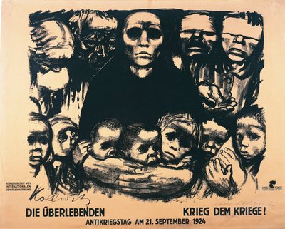 Cartel para el Día Antiguerra de Käthe Kollwitz