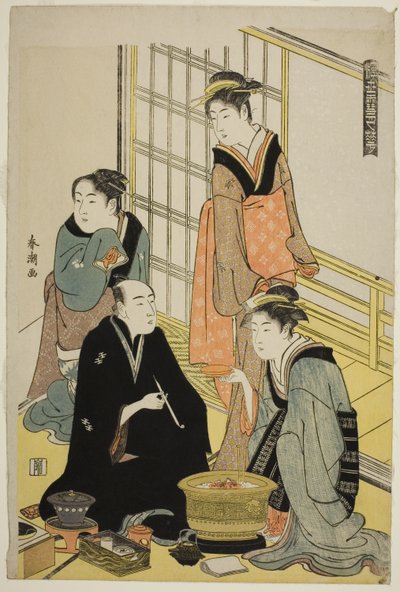 Nieve, de la serie "Nieve, luna y flores del mundo flotante" de Katsukawa Shuncho