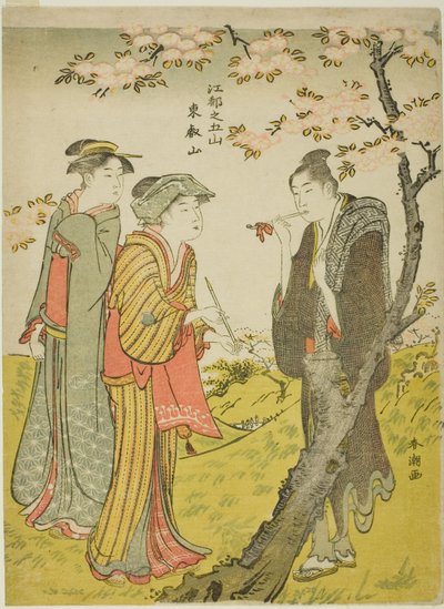 Colina Toei (Toeizan), de la serie "Cinco colinas de Edo (Koto no gozan)" de Katsukawa Shuncho