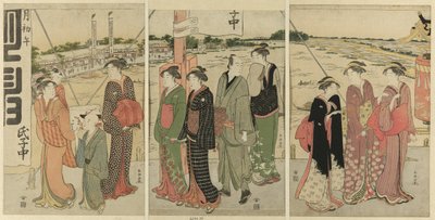 Visita al santuario Masaki Inari de Katsukawa Shuncho