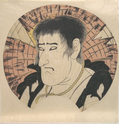 Cabeza de un actor no identificado como un campesino en harapos, ca. 1793 de Katsukawa Shun