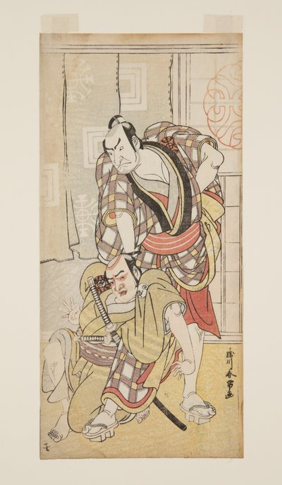Escena de una obra de teatro de Katsukawa Shun