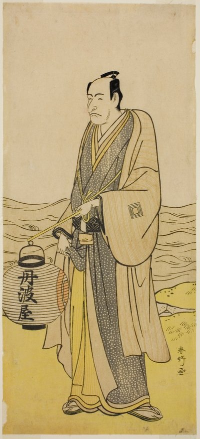 El actor Ichikawa Danjuro V como Tambaya Suketaro en la obra On