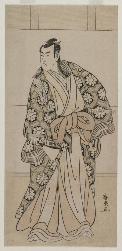 Ichikawa Monnosuke II como un señor de Katsukawa Shunkō II