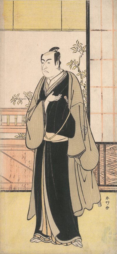 El Actor Ichikawa Monnosuke II como un Kyokaku de Katsukawa Shunko