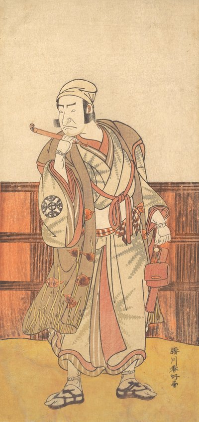 El primer Nakamura Nakazo en el papel de Shimada no Hachizo, abril 1783 de Katsukawa Shunko