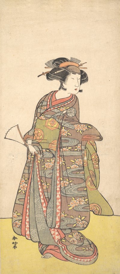 El primer Nakamura Tomijuro como mujer, probablemente 1777 de Katsukawa Shunko