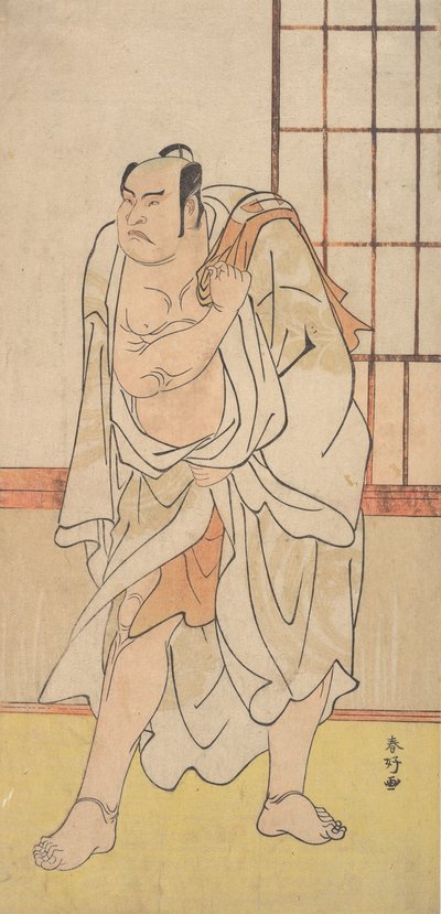 El tercer Otani Hiroji como luchador, ca. 1790 de Katsukawa Shunko