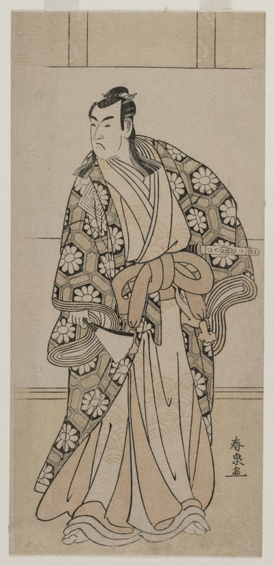 Ichikawa Monnosuke II como un Señor, 1780s de Katsukawa Shunsen