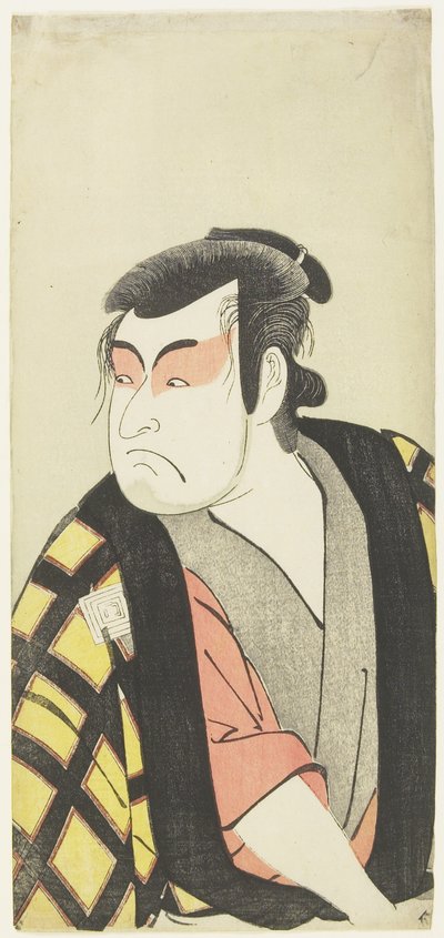 (Un actor en el maquillaje de "Beni guma") de Katsukawa Shunsho