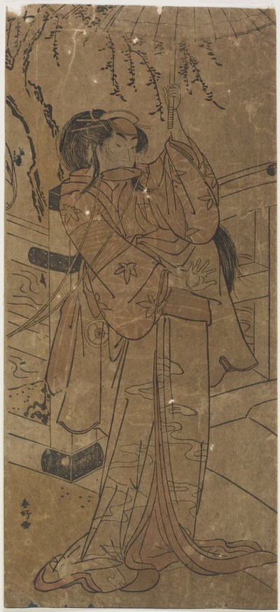 (Un actor en un papel femenino) de Katsukawa Shunsho