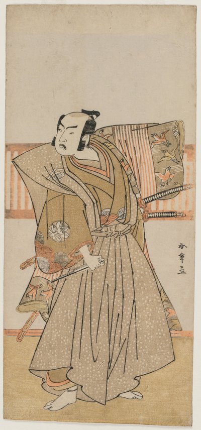 Ichimura Uzaemon IX como Soga no Juro de Katsukawa Shunsho