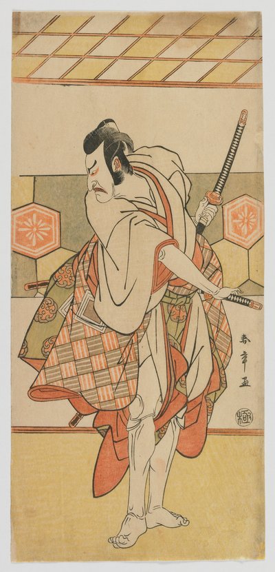 El actor de kabuki Ichikawa Danjuro V, periodo Edo de Katsukawa Shunsho