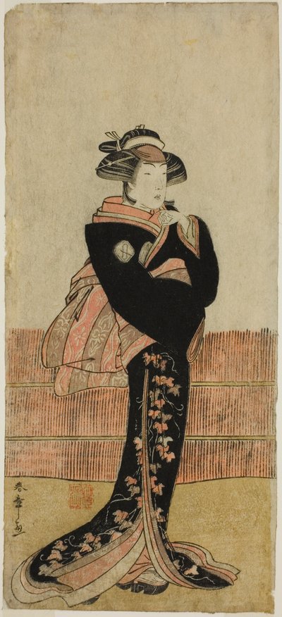 El actor Azuma Tozo III en un papel no identificado de Katsukawa Shunsho
