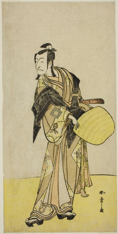 El actor Ichikawa Danjuro V como Kakogawa Honzo, de la obra "Kanadehon Chushin Nagori no Kura," representada en el Teatro Nakamura en el noveno mes, 1780 de Katsukawa Shunsho