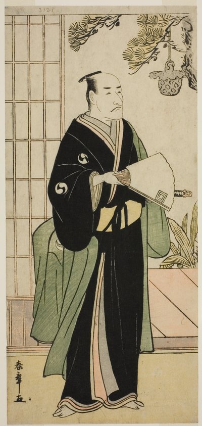 El actor Ichikawa Danjuro V como Oboshi Yuranosuke en la obra Kanadehon Chushingura, representada en el Teatro Nakamura en el quinto mes, 1783 de Katsukawa Shunsho