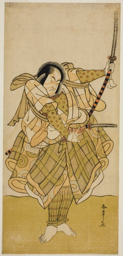 El actor Ichikawa Monnosuke II en un papel no identificado de Katsukawa Shunsho