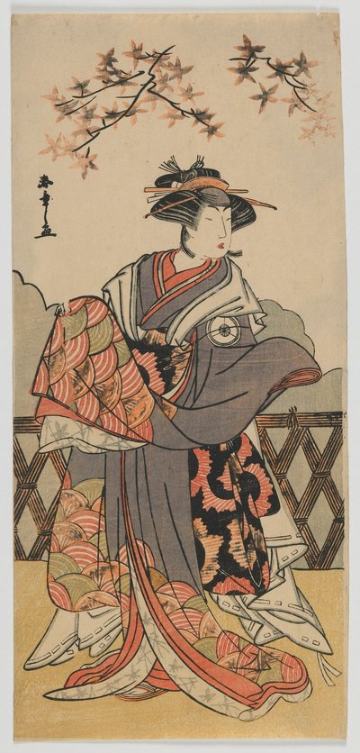 El actor Iwai Hanshiro IV, periodo Edo, finales de la década de 1780 (xilografía en color) de Katsukawa Shunsho