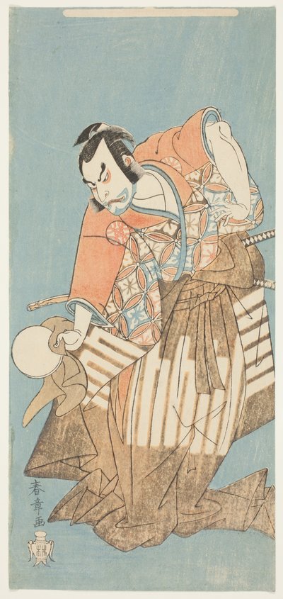 El actor Nakamura Nakazo I como Osada no Taro en la obra "Ima o Sakari Suehiro Genji (El clan Genji ahora en su apogeo)" de Katsukawa Shunsho