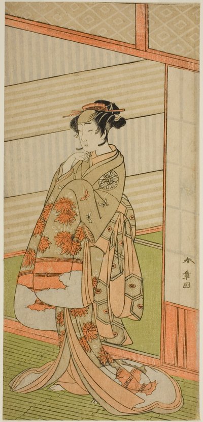 El actor Nakamura Noshio I en un papel no identificado de Katsukawa Shunsho