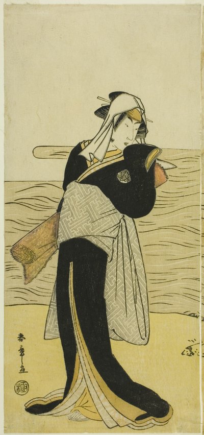 El Actor Nakamura Riko I como Hanako, la Hija de Koshiba Kamon, Disfrazada de Yotaka (Prostituta de Baja Clase), en la Obra Kotobuki Banzei Soga, Representada en el Teatro Ichimura en el Quinto Mes, 1783 de Katsukawa Shunsho