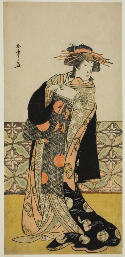 El actor Nakamura Riko I en un papel no identificado de Katsukawa Shunsho