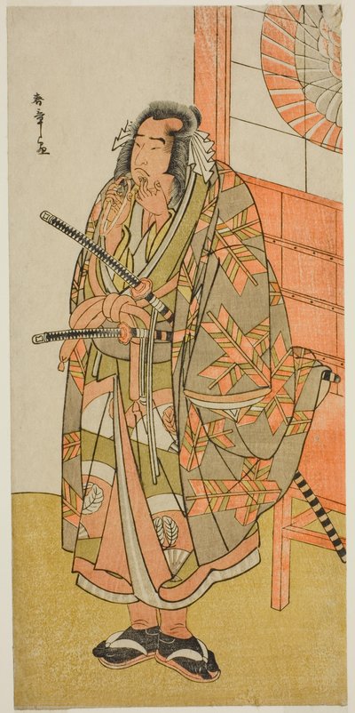 El actor Onoe Matsusuke I en un papel no identificado de Katsukawa Shunsho