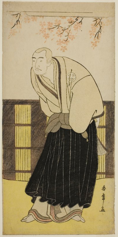 El actor Otani Hiroji III como el monje Izayoibo en la obra Keisei Katabira ga Tsuji, representada en el Teatro Ichimura en el séptimo mes, 1783 de Katsukawa Shunsho