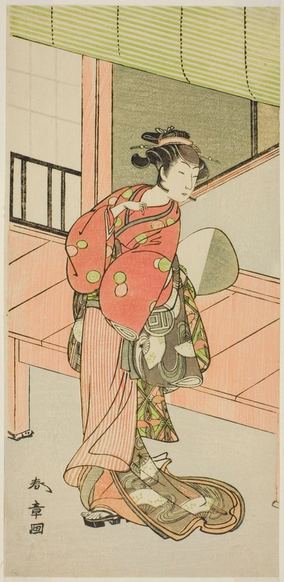 El actor Sanogawa Ichimatsu II en un papel no identificado de Katsukawa Shunsho