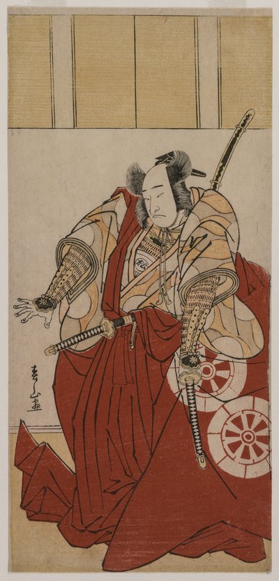 Onoe Matsusuke como Usui Sadamitsu, 1781 de Katsukawa Shunzan